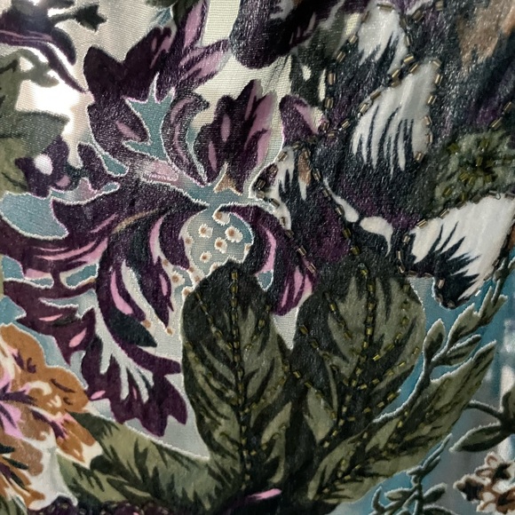 Velvet Hand Beaded Shawl - Picture 6 of 8